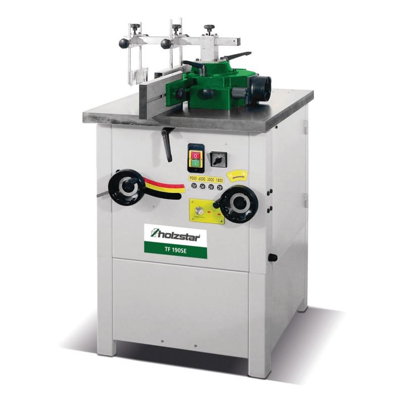 Toupie Holzstar TF 190 SE (230 V) - Broche inclinable +5° à -30°, table massive en fonte grise_0