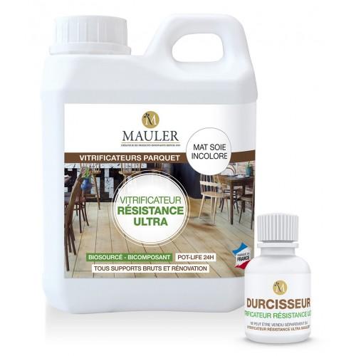 VITRIFICATEUR BI-COMPOSANT BIOSOURCÉ - INCOLORE SATINÉ 1 LITRE MAULER