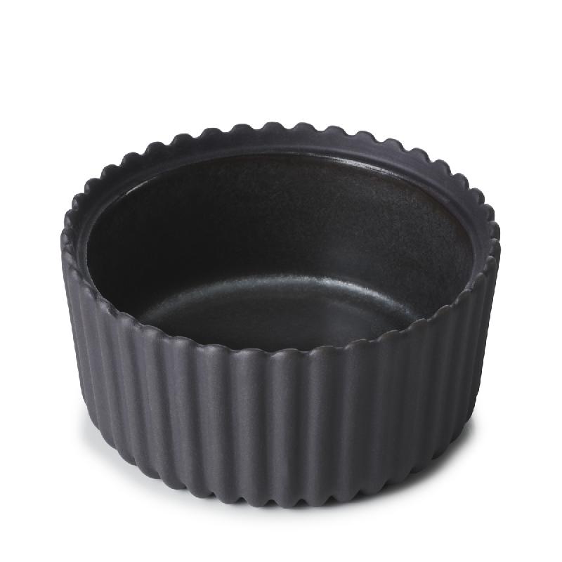 RAMEQUIN ROND NOIR PORCELAINE 10 CL Ø 9 CM PEKOE REVOL