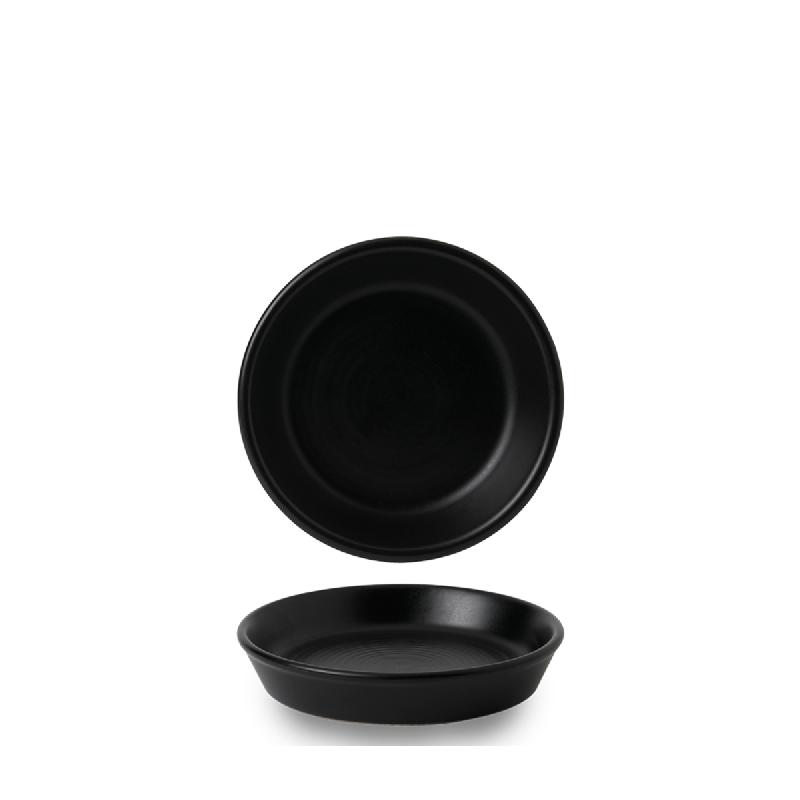 ASSIETTE À TAPAS ROND GRIS PORCELAINE Ø 15,9 CM EVO DUDSON