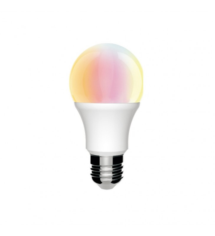 Ampoule LED - 10W - 270° - E27 - RGB + blanc avec télécommande - Réf R300854_0