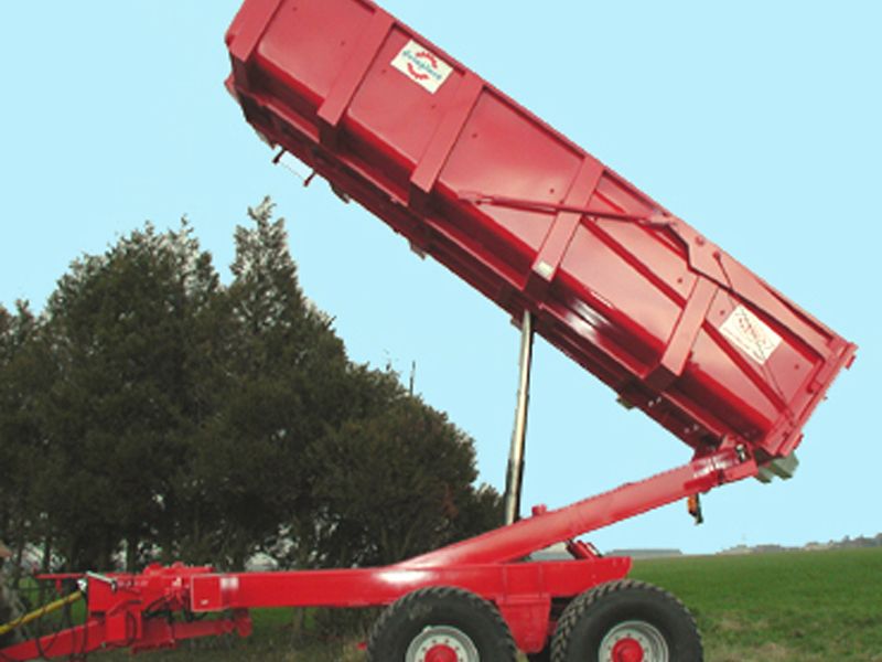 B160BV remorque agricole semi-élévatrice - Delaplace - Charge 16T avec sécurité flèche et béquille hydraulique_0