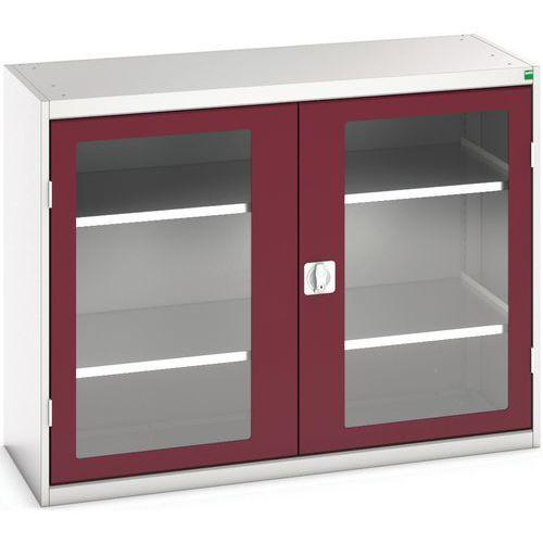 BOTT 1 ARMOIRE VERSO PORTES TRANSPARENTES AVEC 2 TABLETTES 1300X550X1000_BOTT
