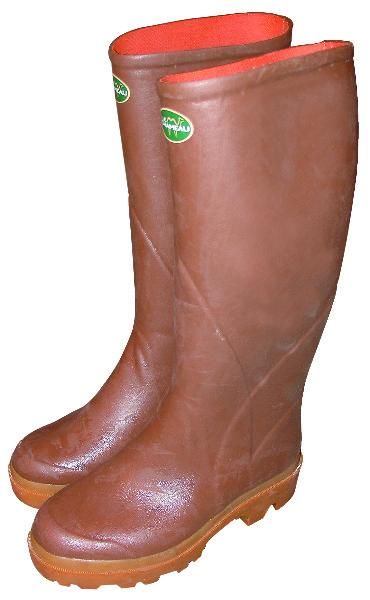 BOTTE HOMME PICARDIE TOILE COTON MARRON T46