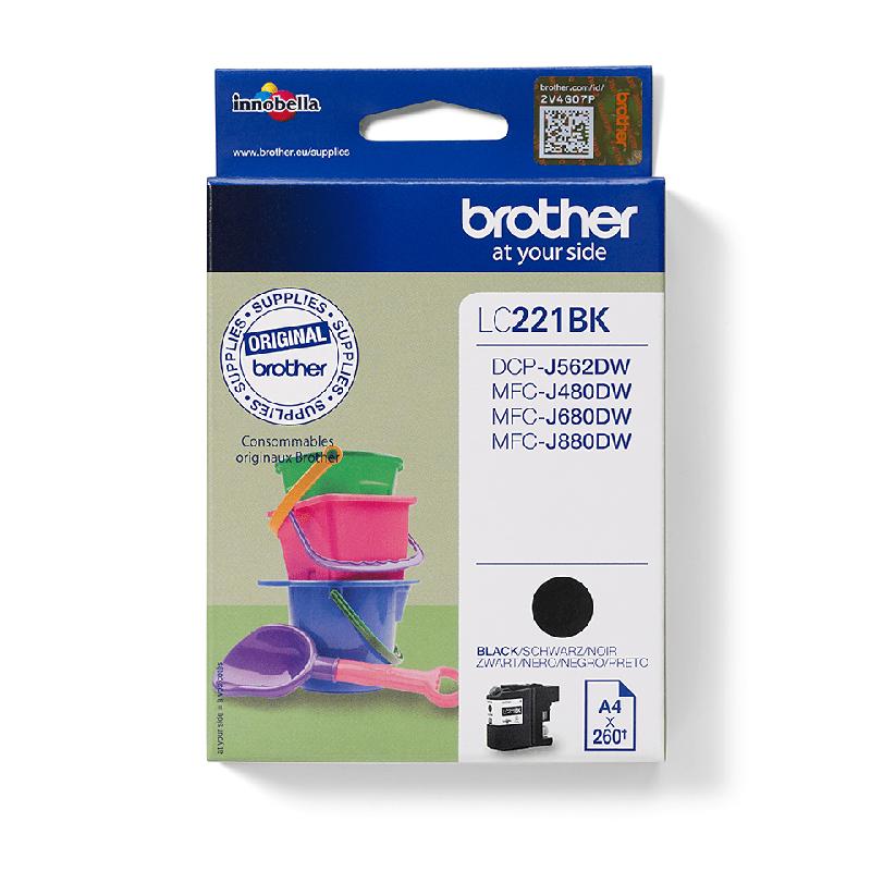 Brother LC221BK cartouche d'encre 1 pièce(s) Original Noir_0