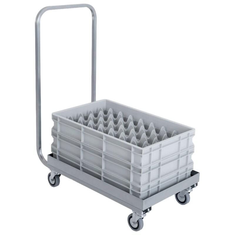 Chariot avec poignée à transport paniers pour lave-vaisselle, 600x400 mm - VIRTUS - 0615402443838_0