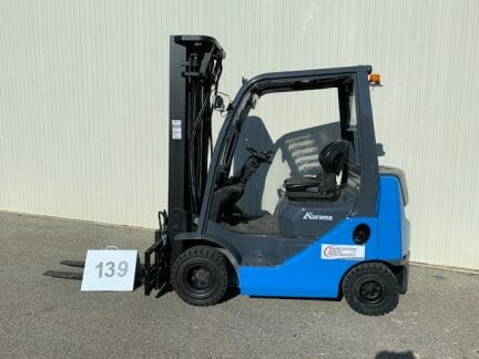 Chariot frontal diesel d'occasion Toyota 028FDKF20 - Triplex - Hauteur de levage 5500 mm - Capacité 1800 kg - Année 2009_0