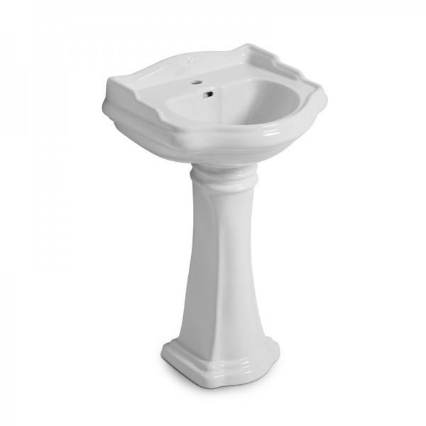 COLONNE EN CÉRAMIQUE BLANC POUR VASQUE LAVABO 64 CM CHAMBORD - CRISTINA ONDYNA WCH6430