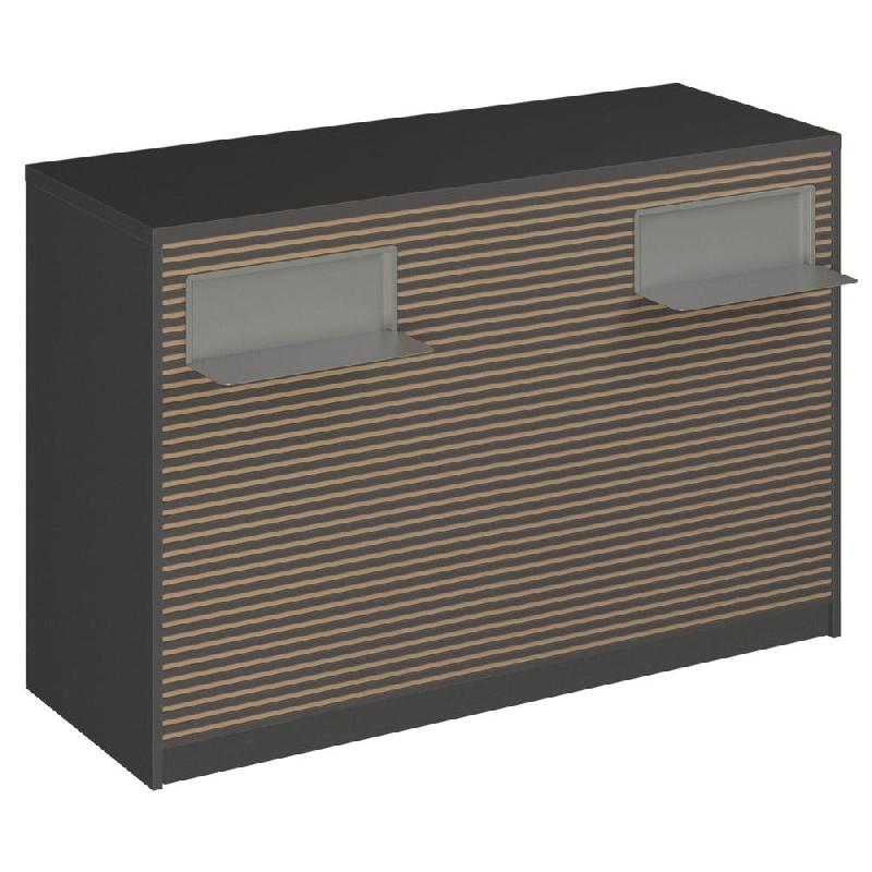 Comptoir Vertigo H T01 dble nat. L150cm - 3 tab.Coulis. 6tab.Amovib - anthracite_0