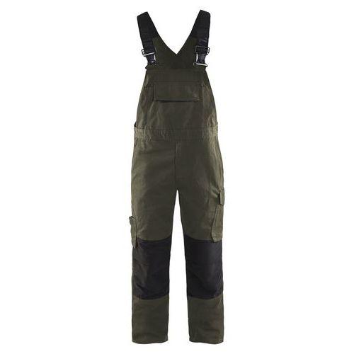 COTTE À BRETELLES STRETCH VERT OLIVE/NOIR TAILLE 46L - BLAKLADER