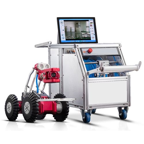 Crawler d'inspection ITV modulaire - XP Motoflex 4MP - caméra couleur 4MP et chariot motorisé IP68_0