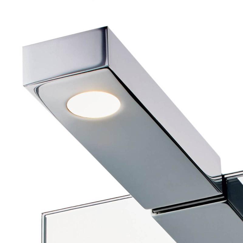 DECOR WALTHER APPLIQUE MURALE POUR MIROIR FLAT 2 LED, CHROMÉE