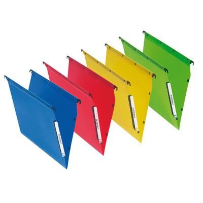 DOSSIERS SUSPENDUS POUR ARMOIRES ELBA - POLYPROPYLENE - DOS 15 MM - VERT