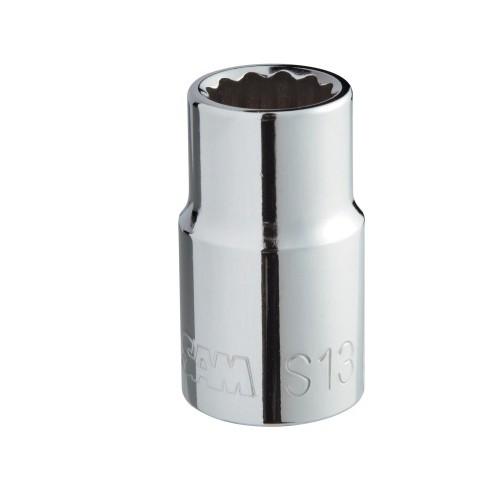 DOUILLE COURTE CHROME VANADIUM 1/2'' - 12 PANS - EN POUCES - 11/16'' SAM OUTILLAGE