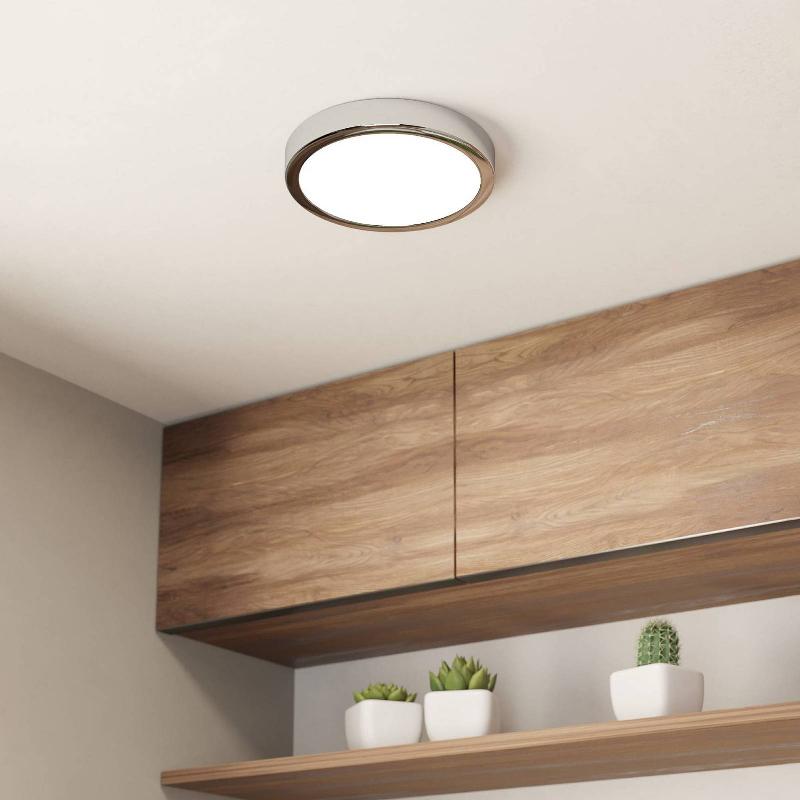 EGLO PLAFONNIER LED FUEVA 5 IP44 3000K CHROME Ø21CM