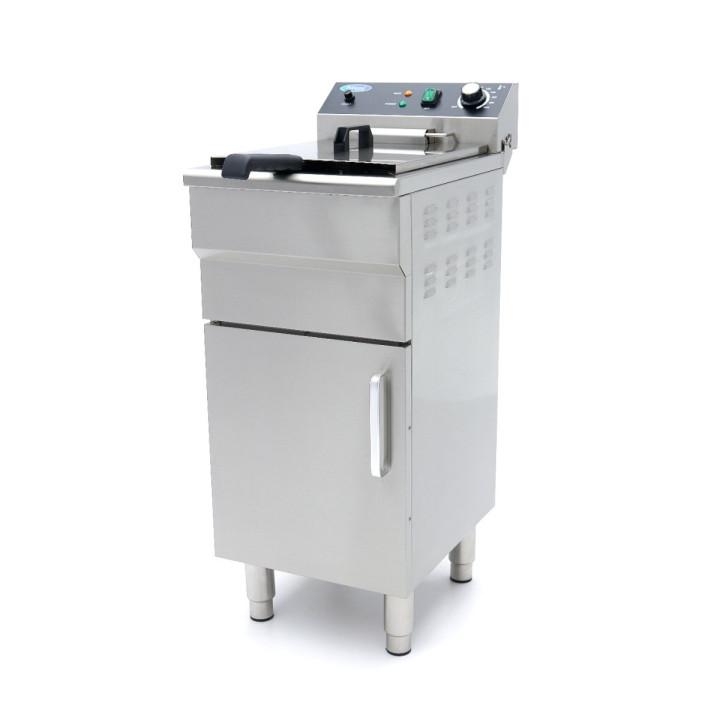 Friteuse Professionnelle ECO 16 L - 1 paniers - avec robinet de vidange et support - 230V, MONO_0
