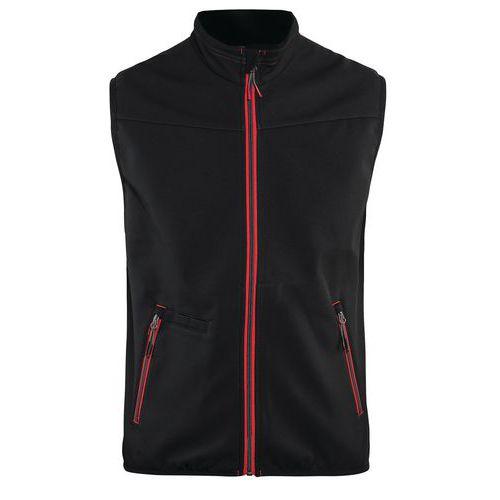 GILET DE TRAVAIL SANS MANCHES NOIR/ROUGE TAILLE XS - BLAKLADER