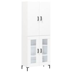 Helloshop26 - Buffet bahut commode armoire meuble de rangement organisateur cuisine salle de séjour salon haut 69,5 x 34 x 180 cm 02_0032704 - 300021_0