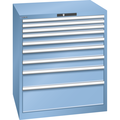 LISTA - ARMOIRE À TIROIRS (HXLXP) 100 X 87 X 72,5 CM KEY LOCK R5012