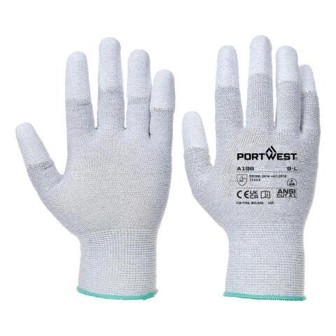 LOT DE 4 - PORTWEST AB198 ESD 13 PU BOUTS DE DOIGTS ESSENTIAL – LOT DE 12 GRIS - TAILLE XL
