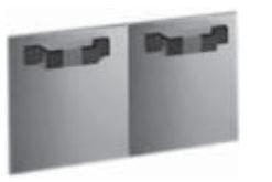 LOT DE PORTES POUR SOUBASSEMENT DEXION SÉRIE 77 - 70