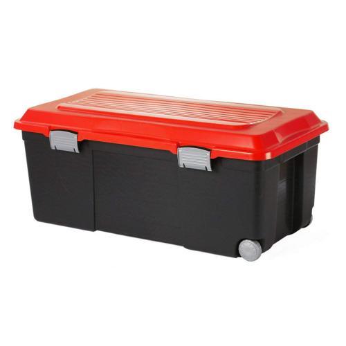 MALLE DE RANGEMENT 75 LITRES AVEC ROULETTES