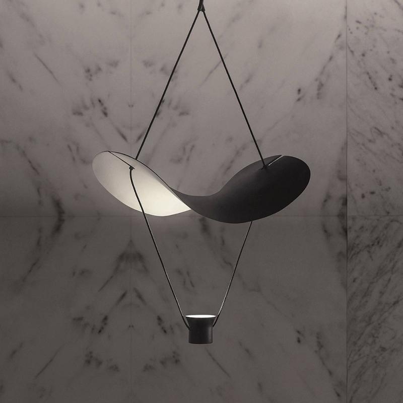 MASIERO SUSPENSION LED VOLLEE S1 G, 88CM, NOIRE
