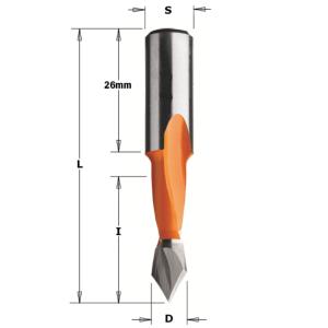 MÈCHE À PERCER CARBURE MULTIBROCHES POUR TROUS DÉBOUCHANT - DIAMÈTRE 10MM - LONGUEUR TOTALE 77MM - CMT 366