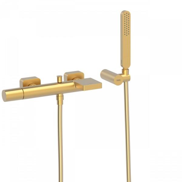 MITIGEUR BAIN AVEC CASCADE OR MAT - TRES 20017001OM
