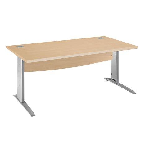 PACK BUREAU L 160 CM PIED MÉTAL + CAISSON MOBILE 3 TIROIRS EXCELLENS - BRUNEAU