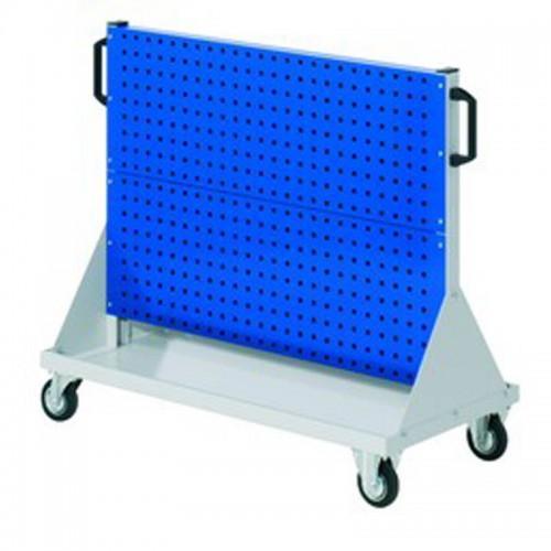 Chariot à outils RasterMobil® H890 x L1000 x P500 mm - 4 panneaux perforés - haute stabilité et capacité de charge_0