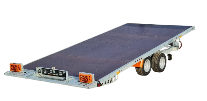 Remorque porte voiture-plateau - Plancher 4,50 X 2,10 M - 2700 KG - TA-NO GRAVITY LOW 27.45_0