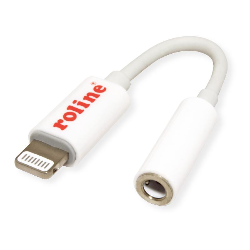 ROLINE Adaptateur Type 8 pin - 3,5mm Audio, M/F, 0,13 m_0