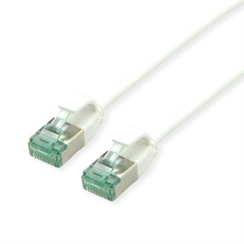 ROLINE RM Cordon DataCenter U/FTP Cat.6A (Classe EA), slim, blanc, 0,15 m_0