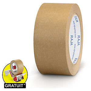 RUBAN ADHÉSIF EN PAPIER KRAFT RAJA RÉSITANT 70 G/M² 50 MM X 66 M