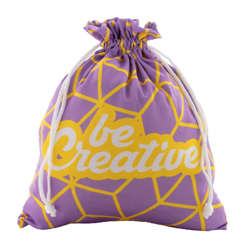 Sac cadeau personnalisé - grand format avec cordons polyester et impression quadri_0