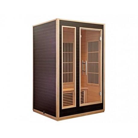 Sauna infrarouge Harvia - 120x105x191 cm - Haut de gamme - 1820 W - Émetteurs IR pour dos et mollets_0