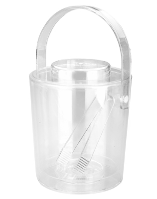 SEAU À GLACE ISOTHERME ACRYLIQUE TRANSPARENT AVEC PINCE ET COUVERCLE - LACOR - SEAU À GLACE
