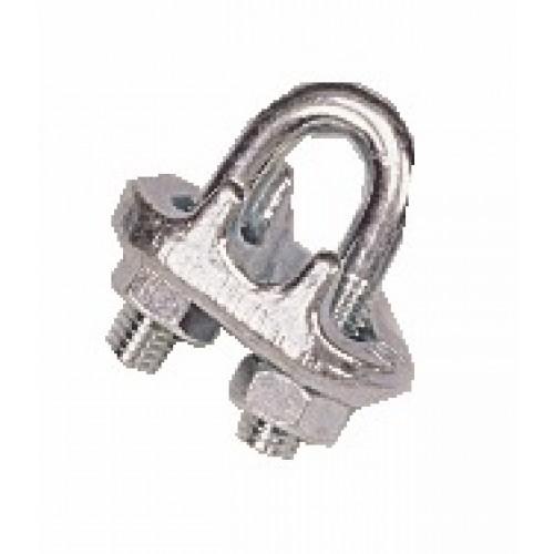 SERRE-CÂBLES À ÉTRIER ACIER ZINGUÉ BLANC - 18MM - B5 PRAMAC