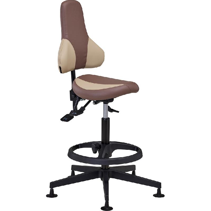 Siège technique assis debout LUCAS - Marron foncé_0