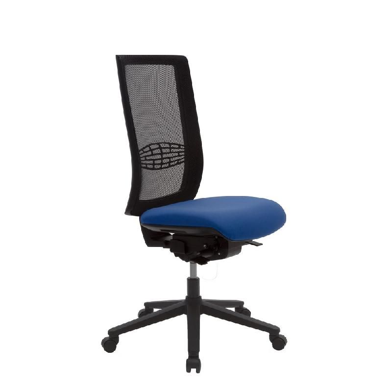 SIÈGE DE BUREAU INFINITY MAILLE/TISSU  HAUTEUR AJUSTABLE A ROULETTES - BLEU