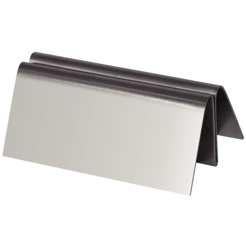 SUPPORT DE MENU RECTANGULAIRE OLYMPIA EN INOX