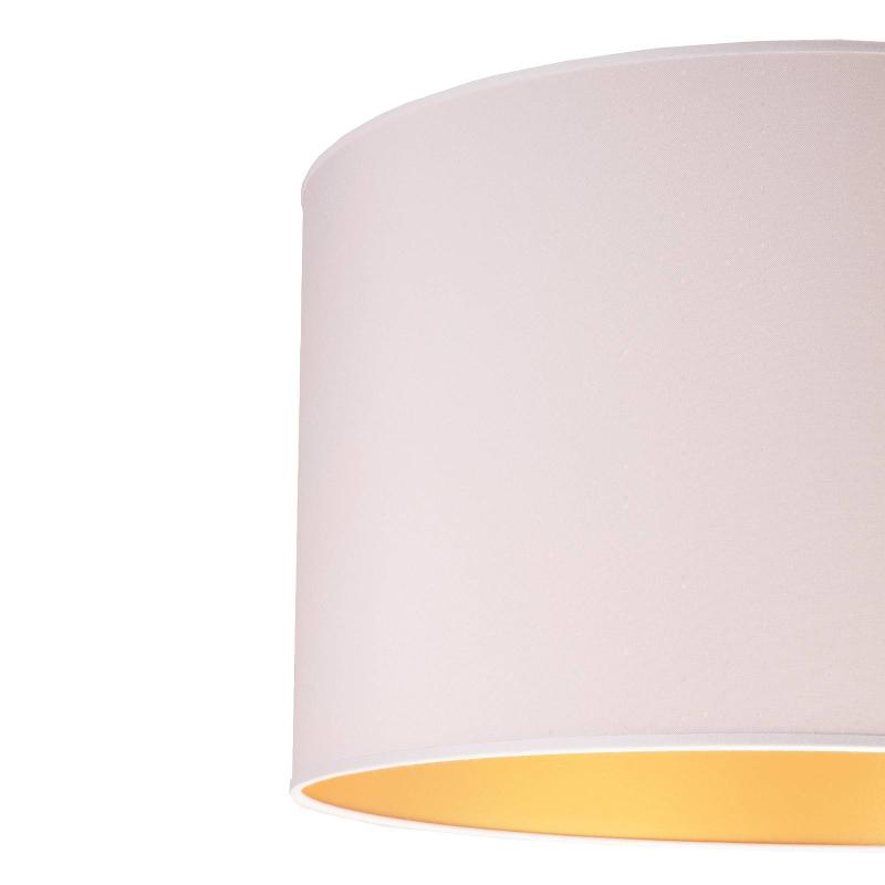 DUOLLA SUSPENSION ROLLER BLANC/DORÉ, Ø45CM, 2 LAMPES