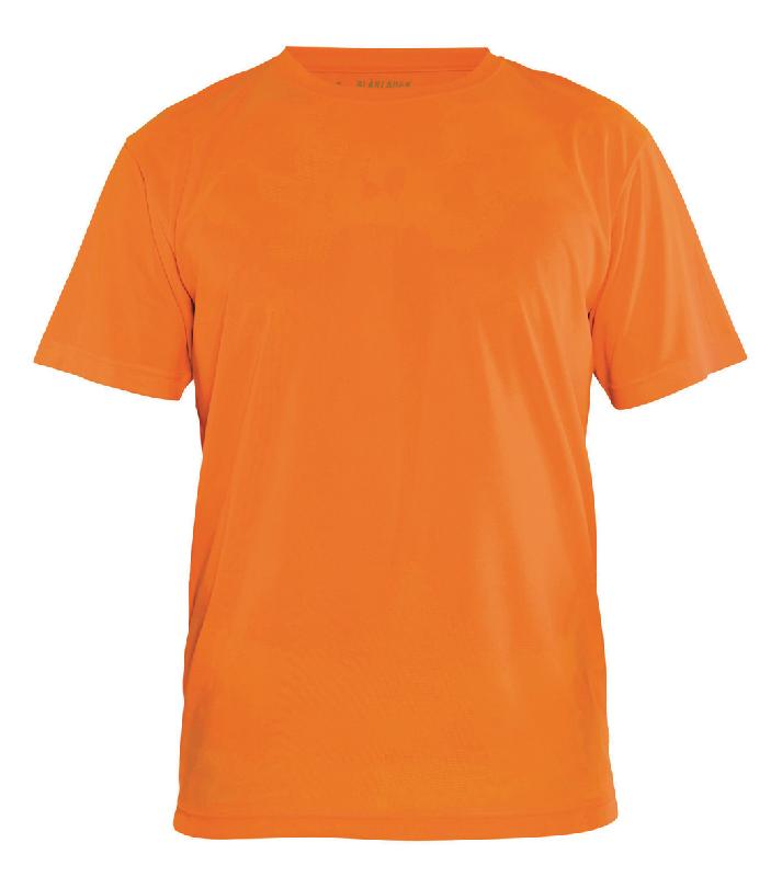 T-SHIRT TECHNIQUE ANTI-UV ORANGE FLUORESCENT TAILLE 4XL - MANUTAN COLLECTIVITÉS