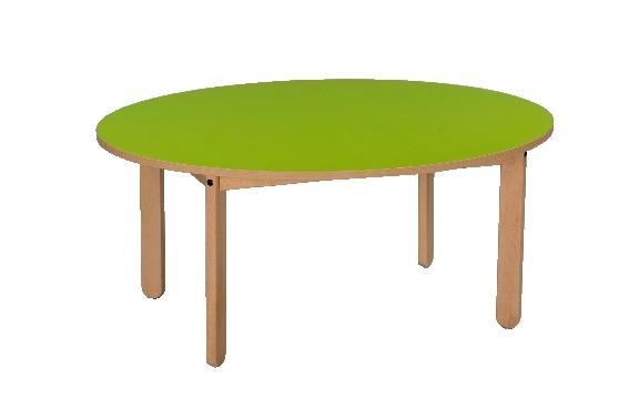 TABLE LILI Ø 80 CM T2 PLATEAU VERT - MANUTAN COLLECTIVITÉS