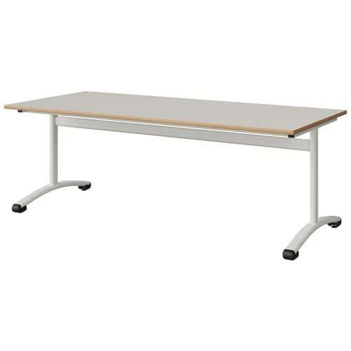 TABLE MALIBU 180X80 T4 DL STRA ALAISÉ BLC SEL W911/BLC 9016