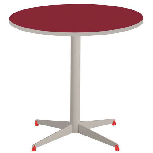 TABLE TAMARIS Ø 80 PL.ROUGE/SABLE PIET.SABLE/ROUGE