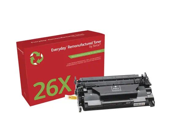 Toner remanufacturé Mono Everyday¢ de Xerox compatible avec HP 26X (CF226X), Grande capacité_0