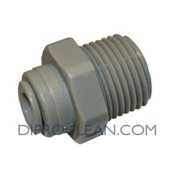 RACCORD DROIT FILETÉ 3/8 POUCE - TUBE 1/4 POUCE