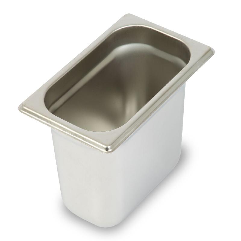 VERTES Récipient GN 1/9 Gastro Norm (inoxydable, résistant aux rayures, résistant à des températures comprises entre -40 °C et +300 °C) - inox_0